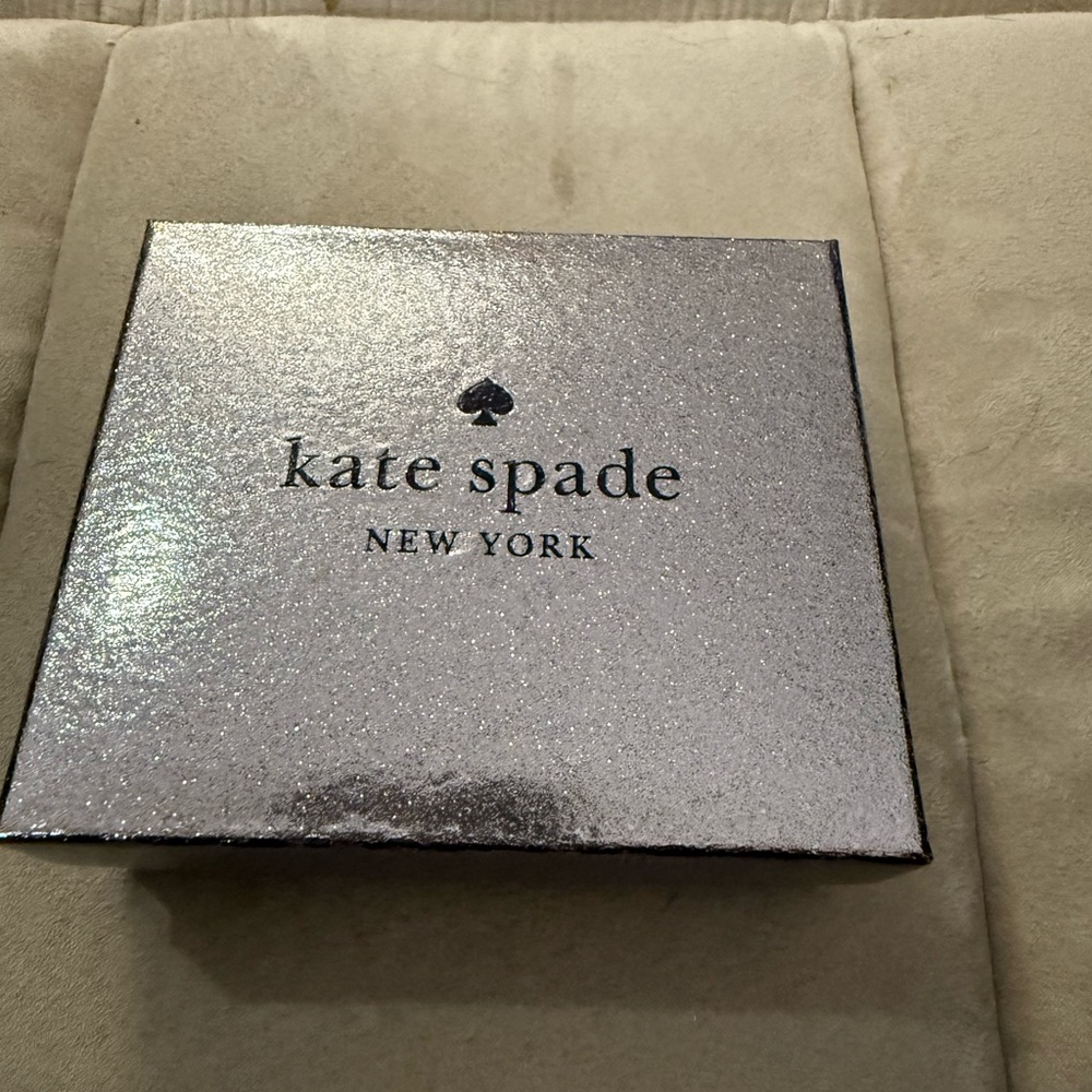 Kenzie Glittery Silver Card Holder